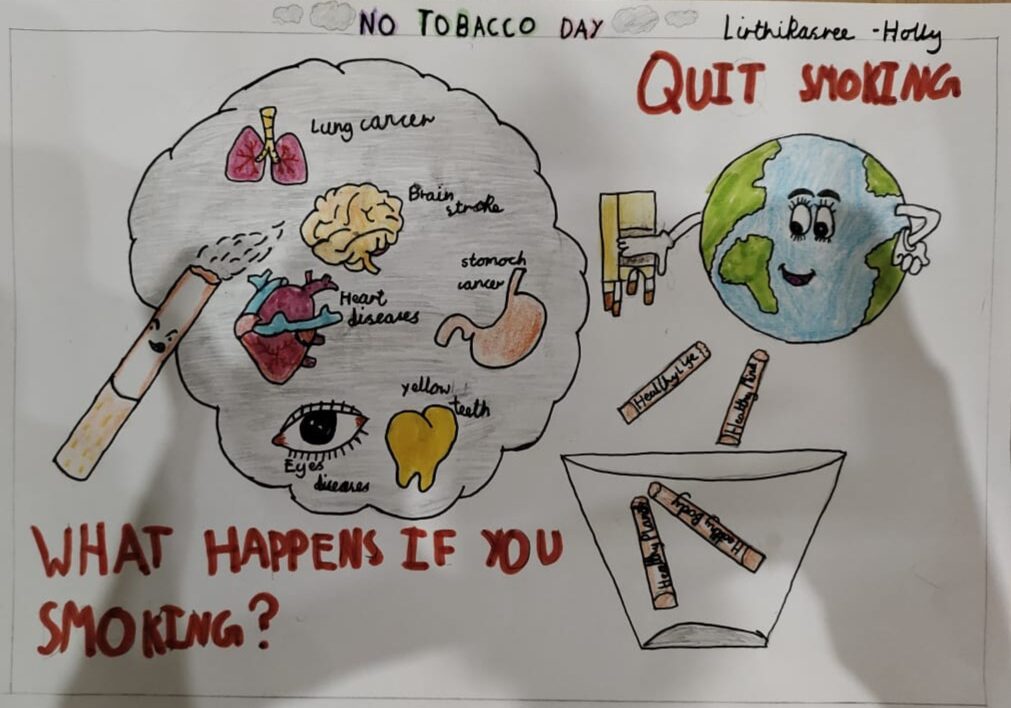 POSTER ON WORLD NO TOBACCO DAY – India NCC